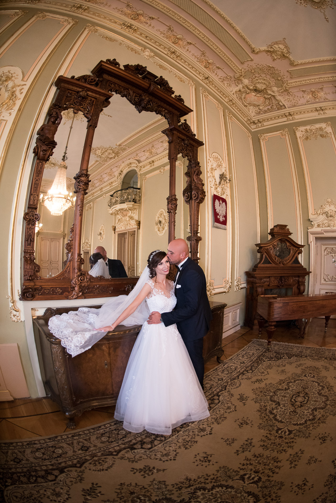 Pałac Ditla — plener ślubny – fotograf Częstochowa