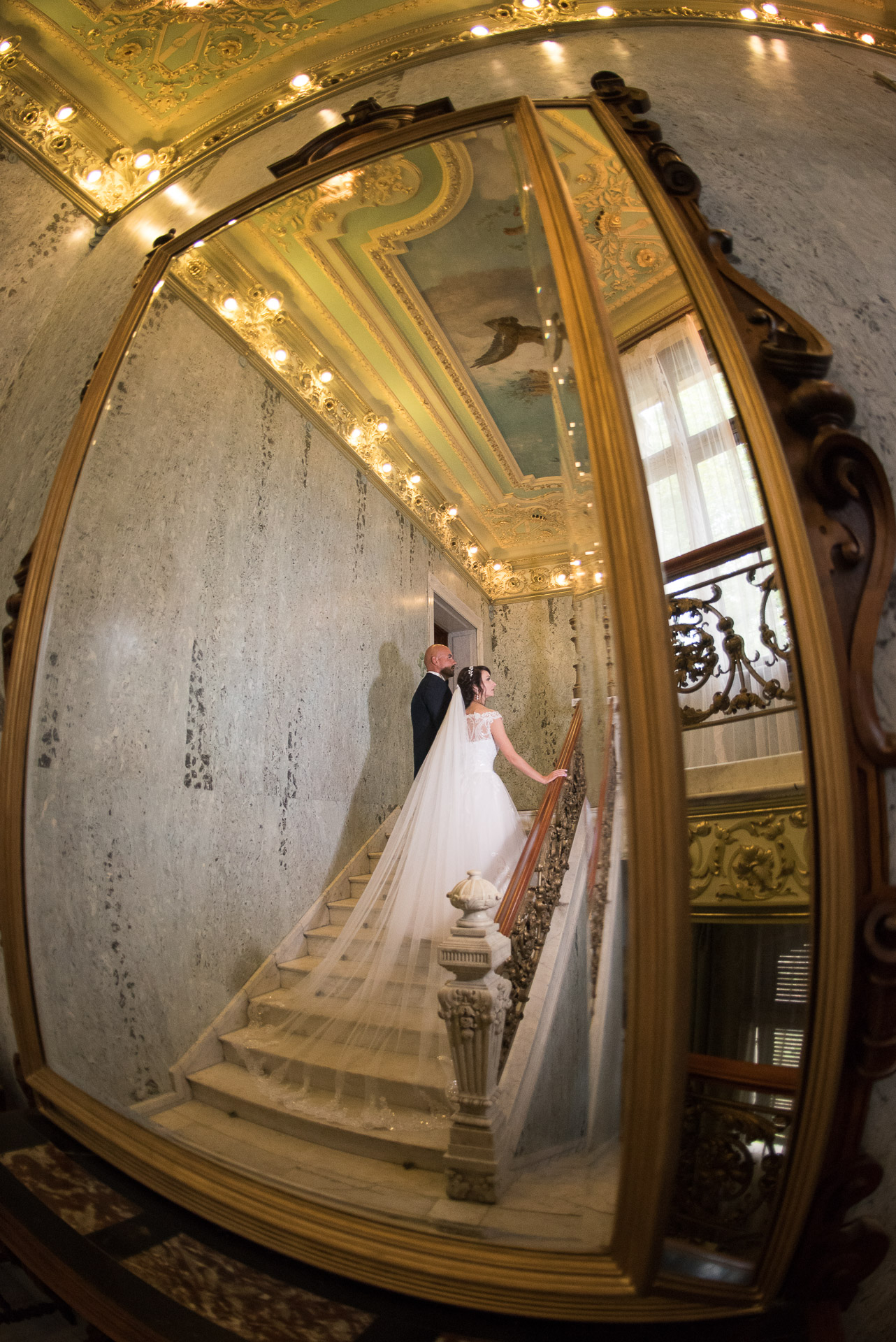 Pałac Ditla — plener ślubny – fotograf Częstochowa