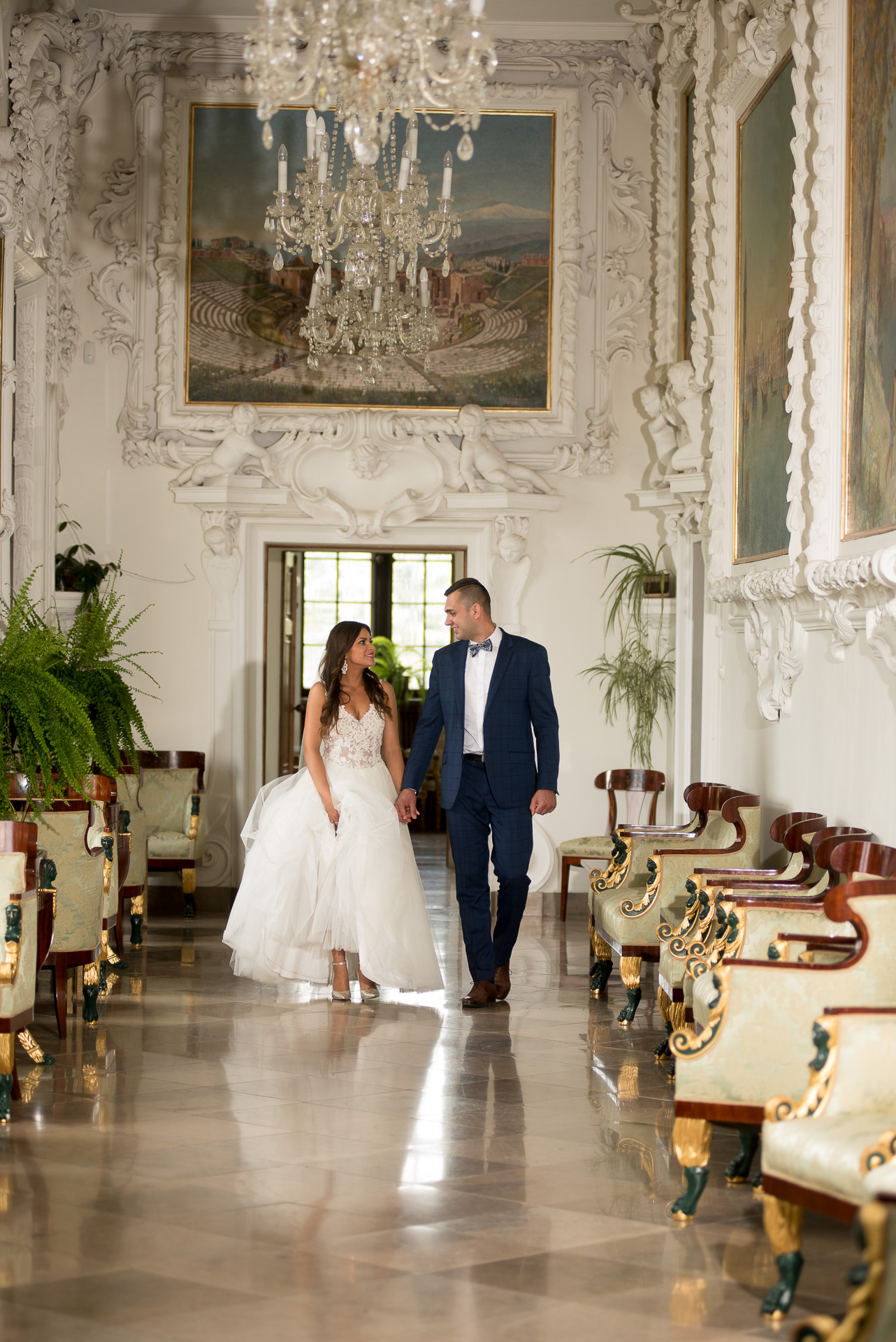 Pałac Baranów Sandomierski — plener ślubny – fotograf Częstochowa