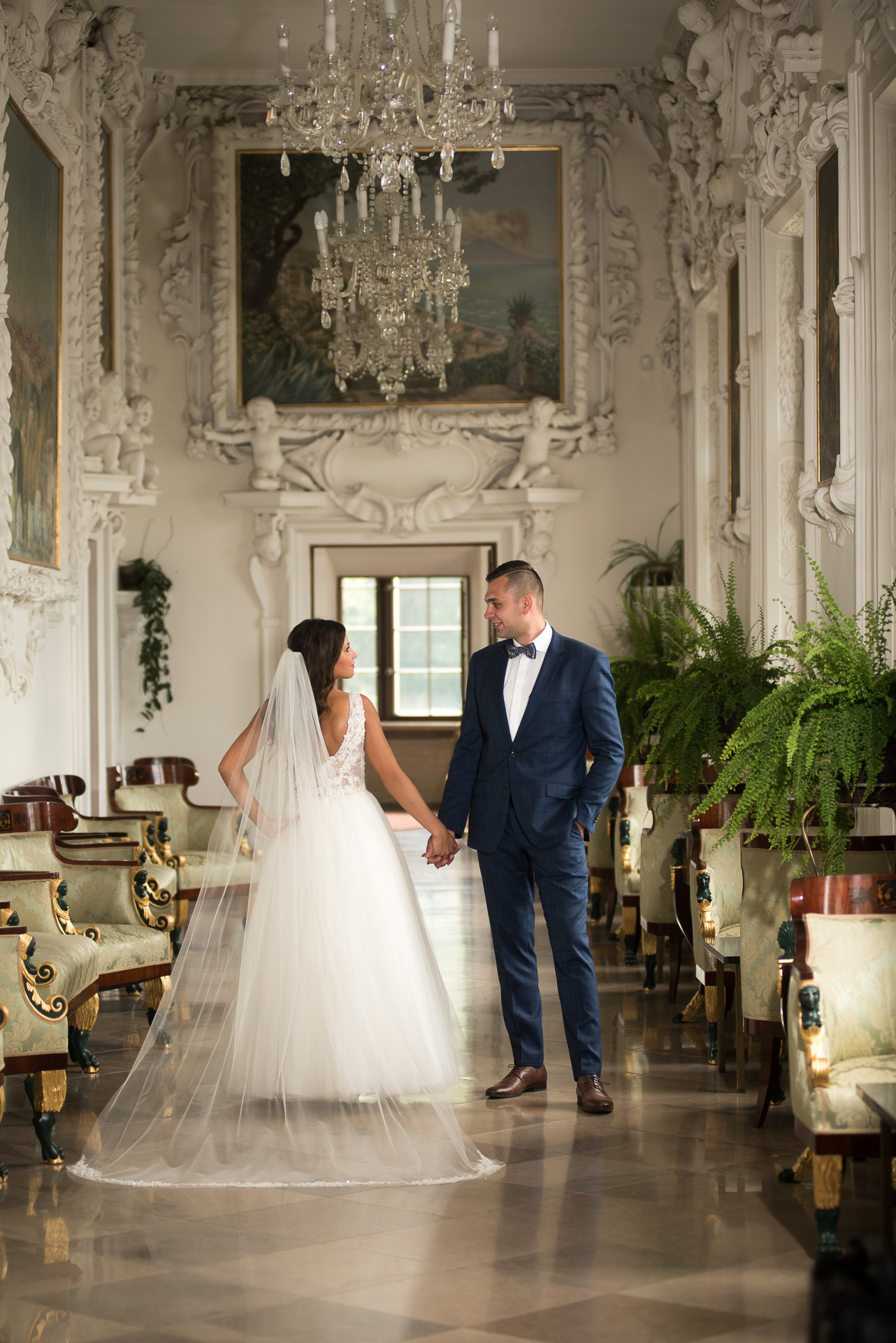 Pałac Baranów Sandomierski — plener ślubny – fotograf Częstochowa