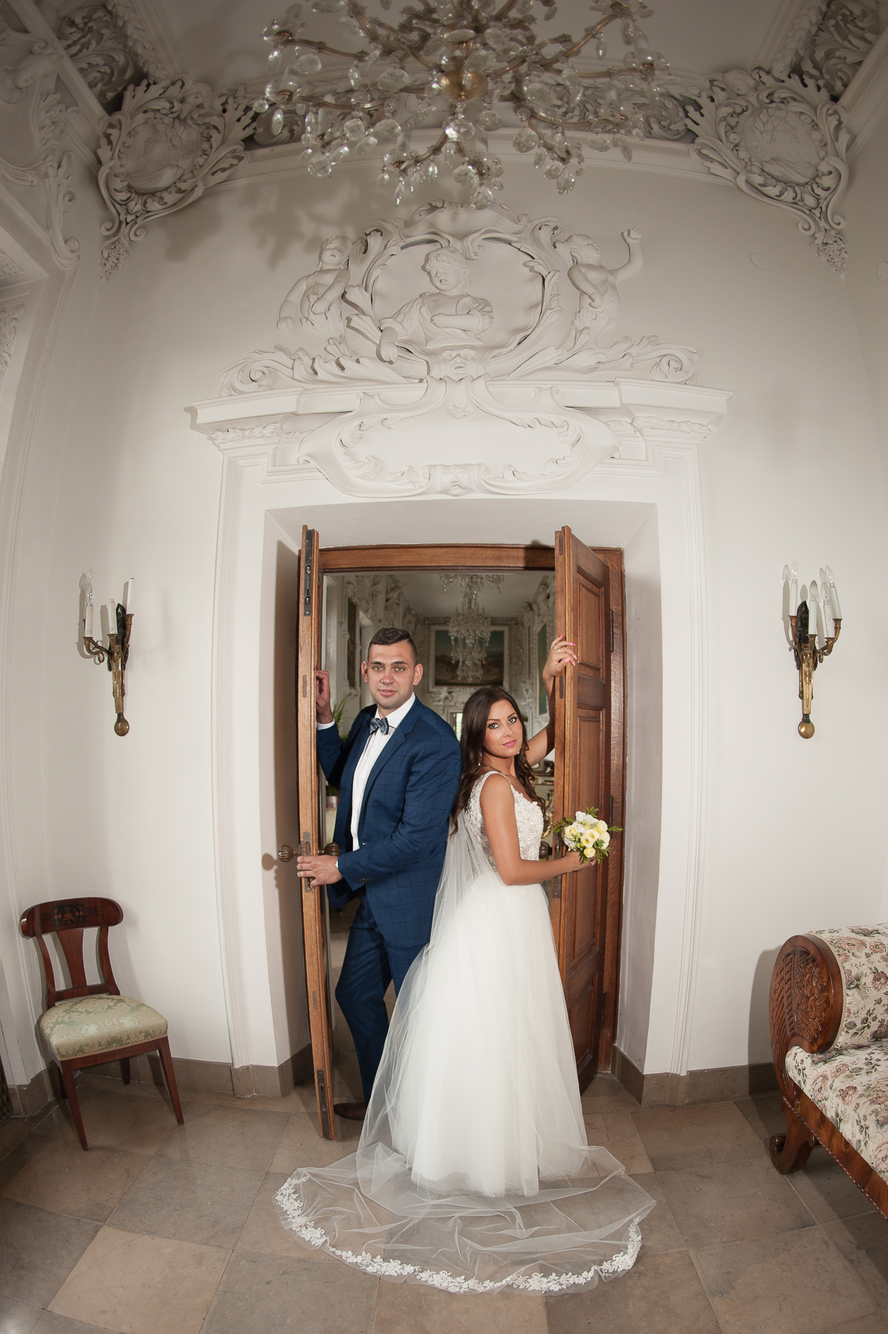 Pałac Baranów Sandomierski — plener ślubny – fotograf Częstochowa