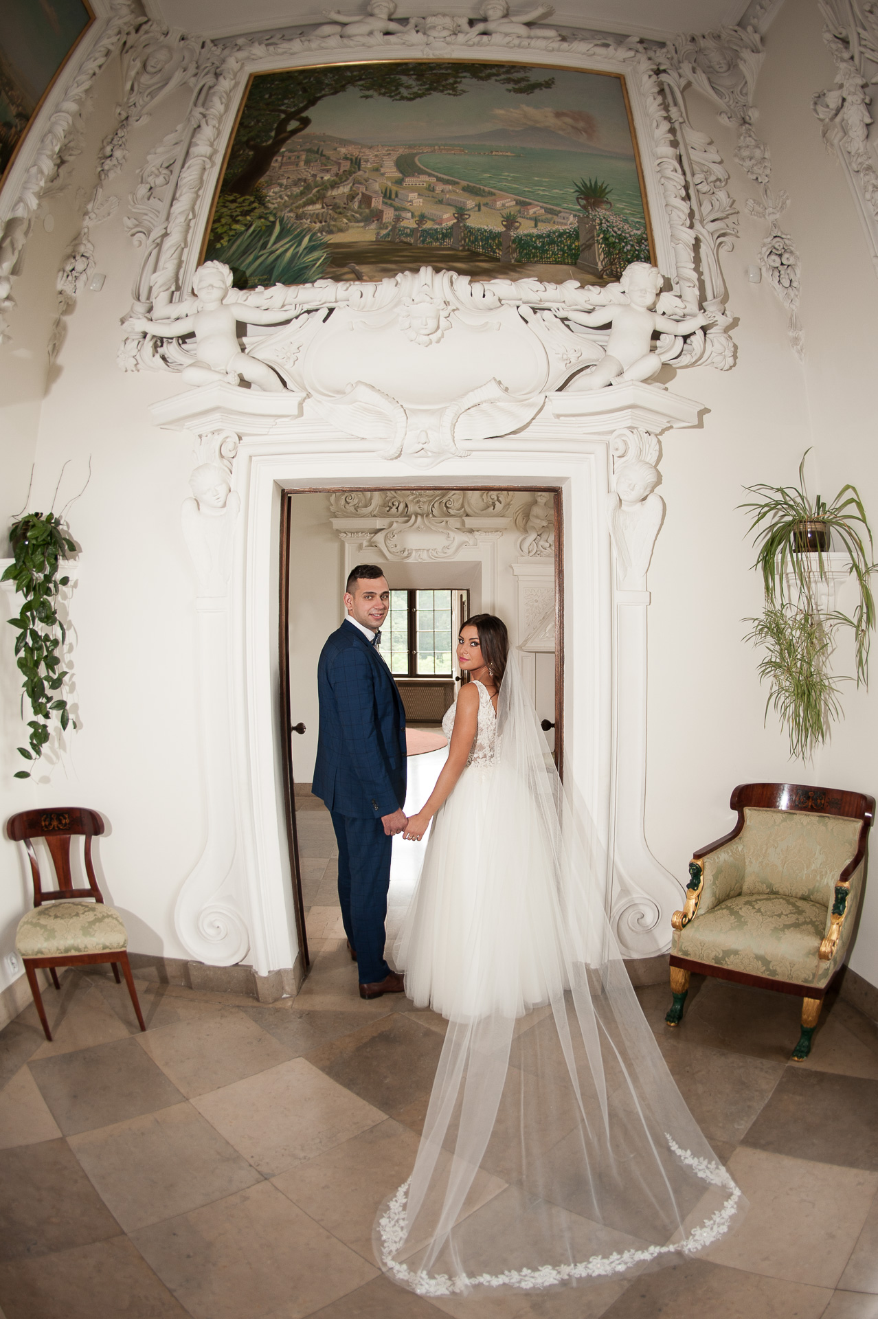 Pałac Baranów Sandomierski — plener ślubny – fotograf Częstochowa