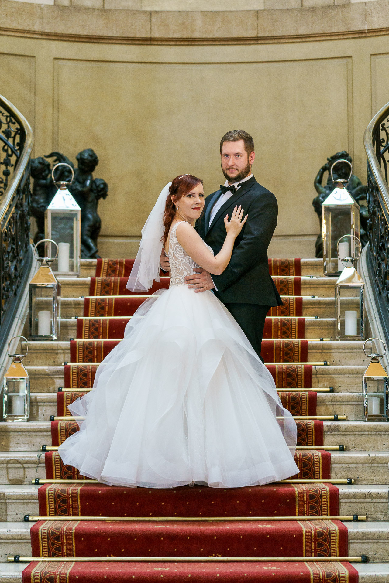 Pałac Kawalera o zachodzie słońca — plener ślubny – fotograf Częstochowa